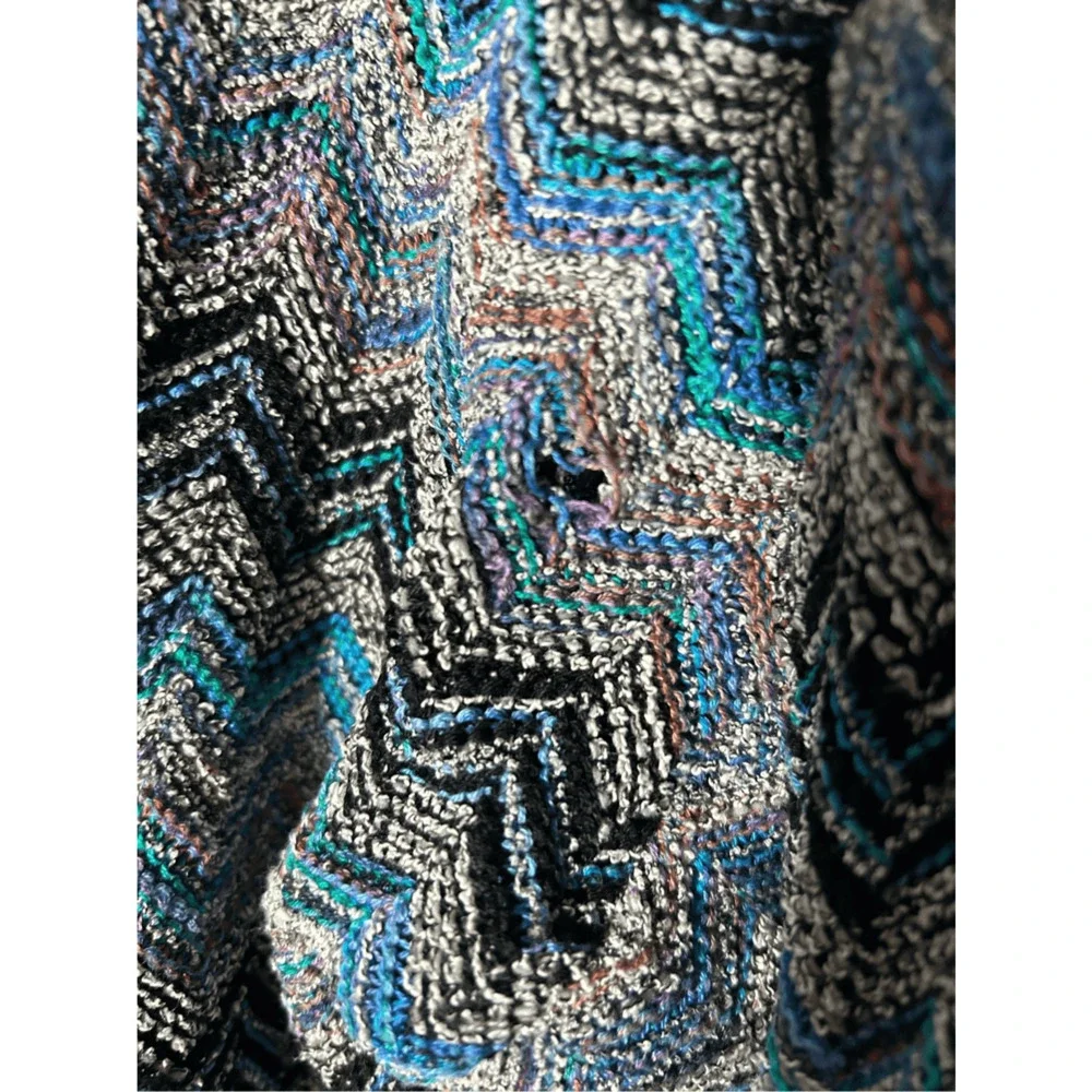 Vintage Tundra Canada Sweater Coogi Style Y2K Knit  Blue & Gray Sz L